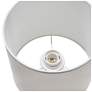 7_Simple Designs 15.94" Glow & Flow Crmc Tb Lp, Mono Fabric Shade, Off Wht more views