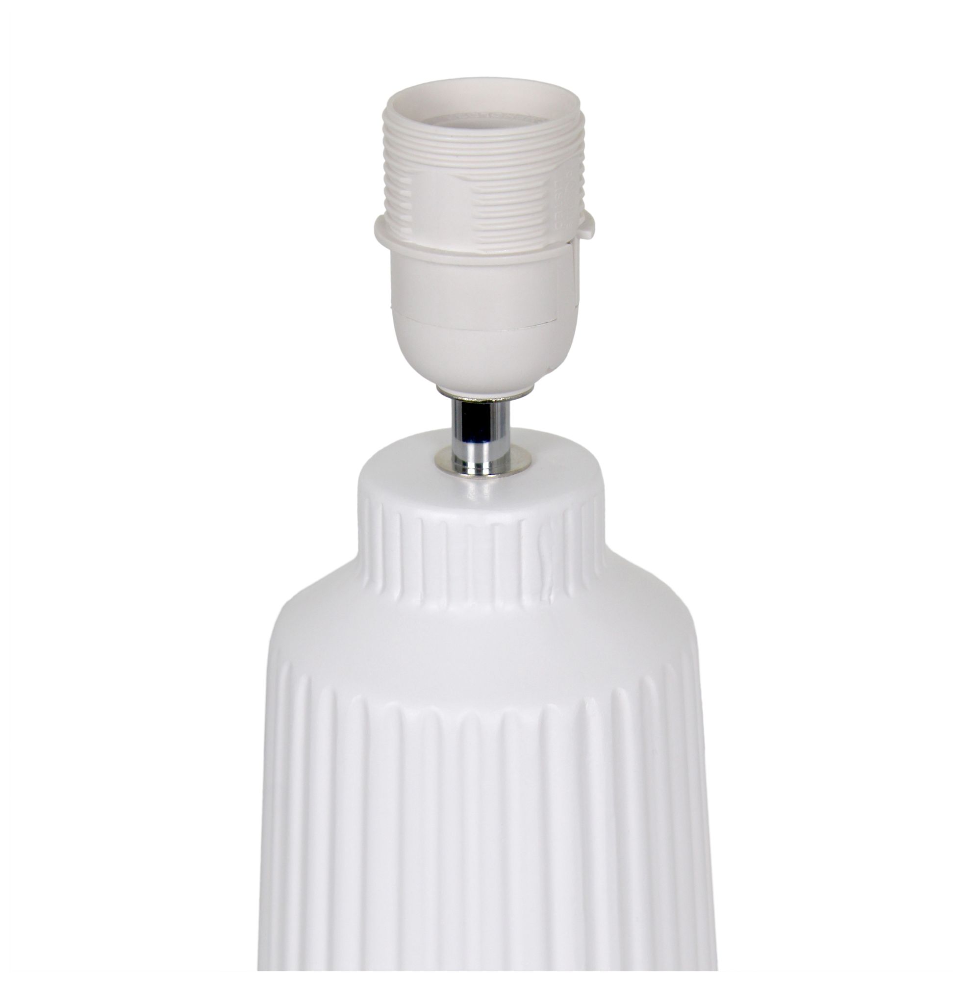 Simple Designs 15.94" Glow & Flow Crmc Tb Lp, Mono Fabric Shade, Off Wht