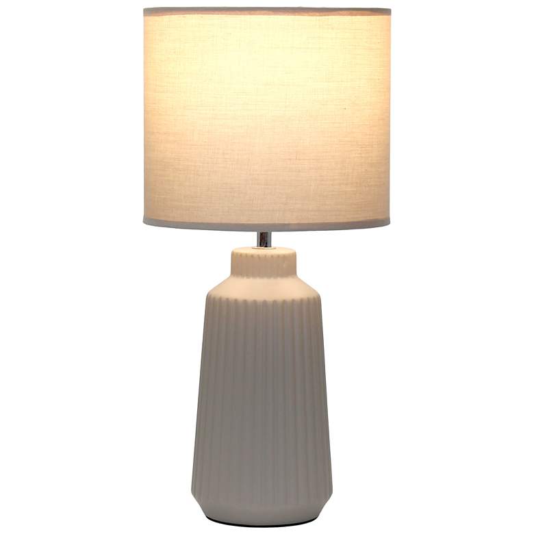 Image 4 Simple Designs 15.94" Glow & Flow Grooved Crmc Tb Lp, Mono Fbc Shd, Taupe more views