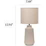 5_Simple Designs 15.94" Glow & Flow Grooved Crmc Tb Lp, Mono Fbc Shd, Taupe more views
