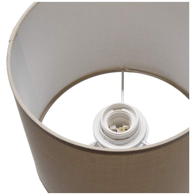 Image 7 Simple Designs 15.94" Glow & Flow Grooved Crmc Tb Lp, Mono Fbc Shd, Taupe more views