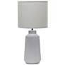 2_Simple Designs 15.94" Glow & Flow Grooved Crmc Tb Lp, Mono Fbrc Shade, GRY