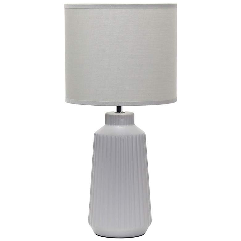 Image 3 Simple Designs 15.94" Glow & Flow Grooved Crmc Tb Lp, Mono Fbrc Shade, GRY more views