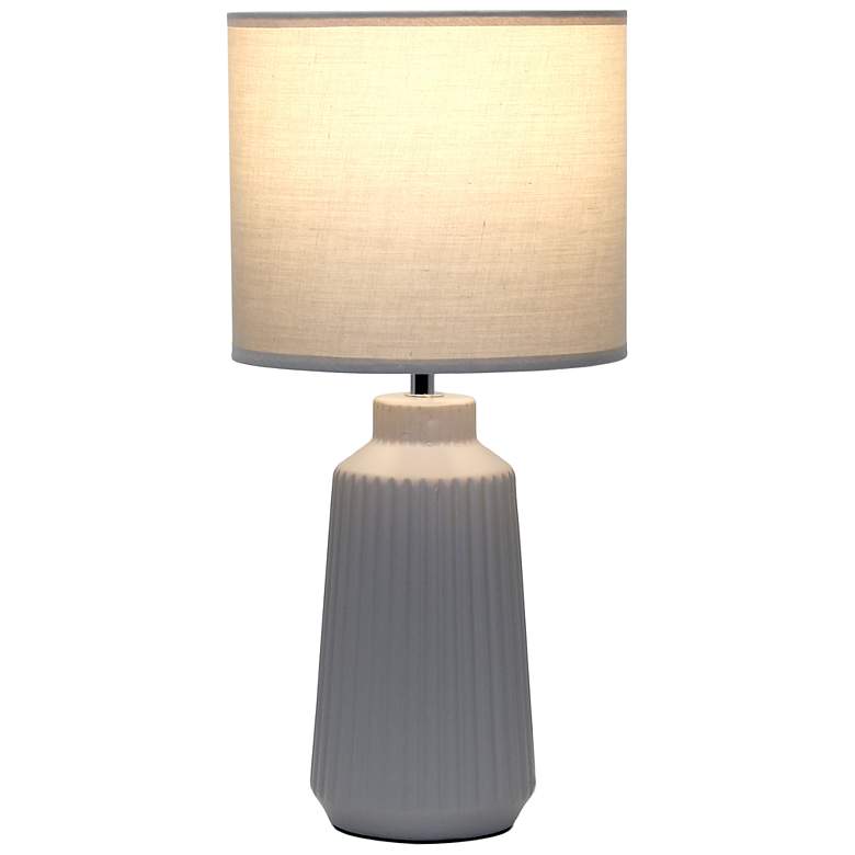 Image 4 Simple Designs 15.94" Glow & Flow Grooved Crmc Tb Lp, Mono Fbrc Shade, GRY more views