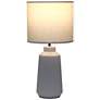 4_Simple Designs 15.94" Glow & Flow Grooved Crmc Tb Lp, Mono Fbrc Shade, GRY more views