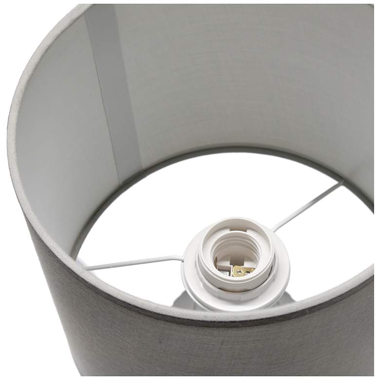 Image 7 Simple Designs 15.94" Glow & Flow Grooved Crmc Tb Lp, Mono Fbrc Shade, GRY more views