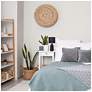 6_Simple Designs 15.94" Glow & Flow Grooved Tb Lamp, Mono Fabric Shade, Black more views