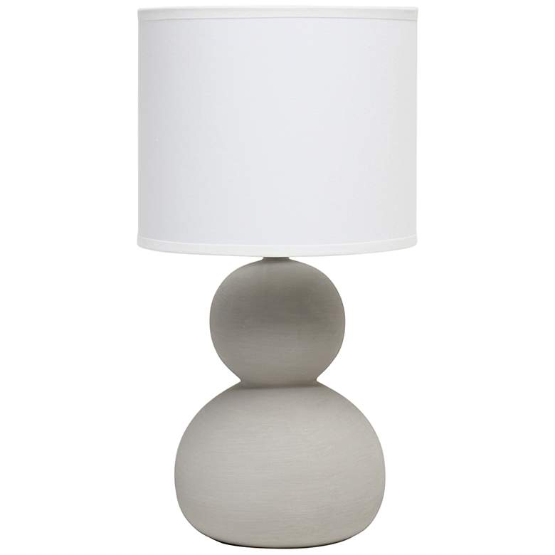 Image 2 Simple Designs 15 1/2" High Taupe Gray Accent Table Lamp