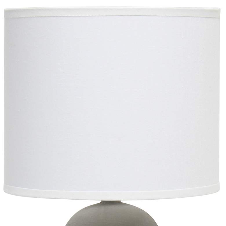 Image 3 Simple Designs 15 1/2 inch High Taupe Gray Accent Table Lamp more views