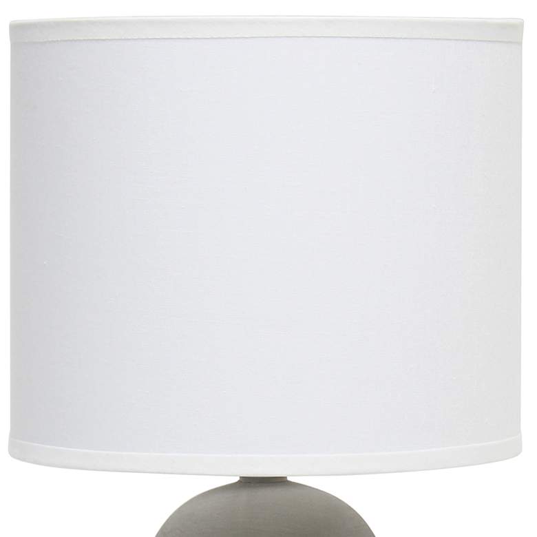 Image 3 Simple Designs 15 1/2" High Taupe Gray Accent Table Lamp more views