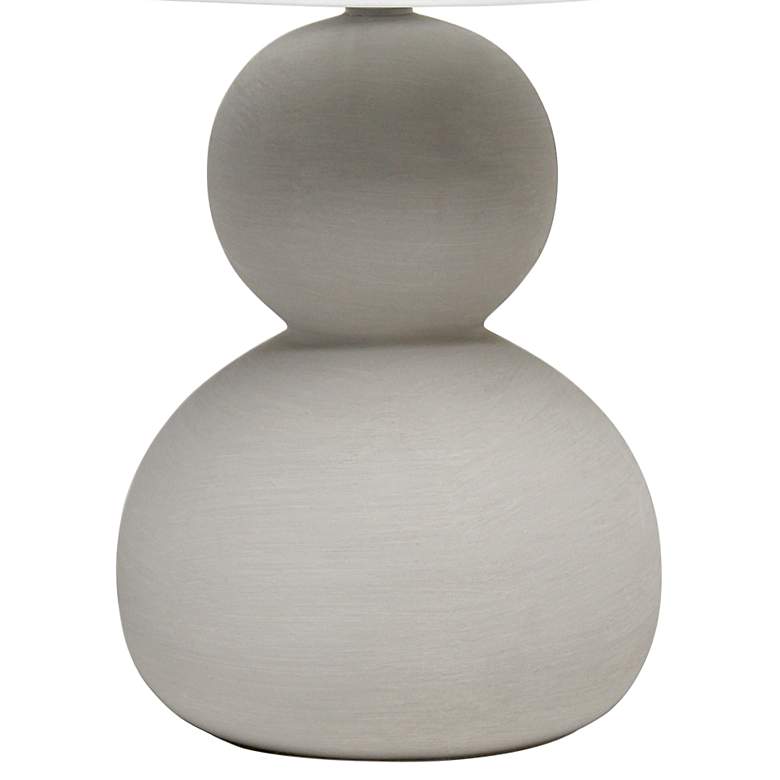 Image 4 Simple Designs 15 1/2 inch High Taupe Gray Accent Table Lamp more views