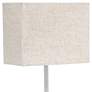 Simple Designs 15 1/4"H White Beige USB Accent Table Lamp