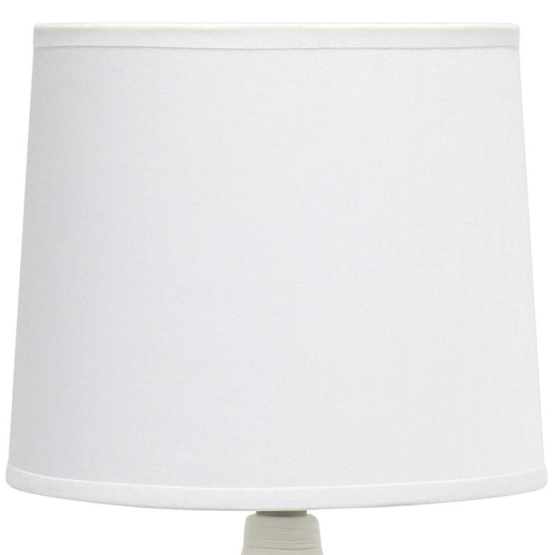 Image 3 Simple Designs 15 3/4 inch High Off-White Accent Table Lamp more views