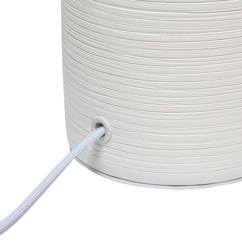 Image 5 Simple Designs 15 3/4" High Off-White Accent Table Lamp more views
