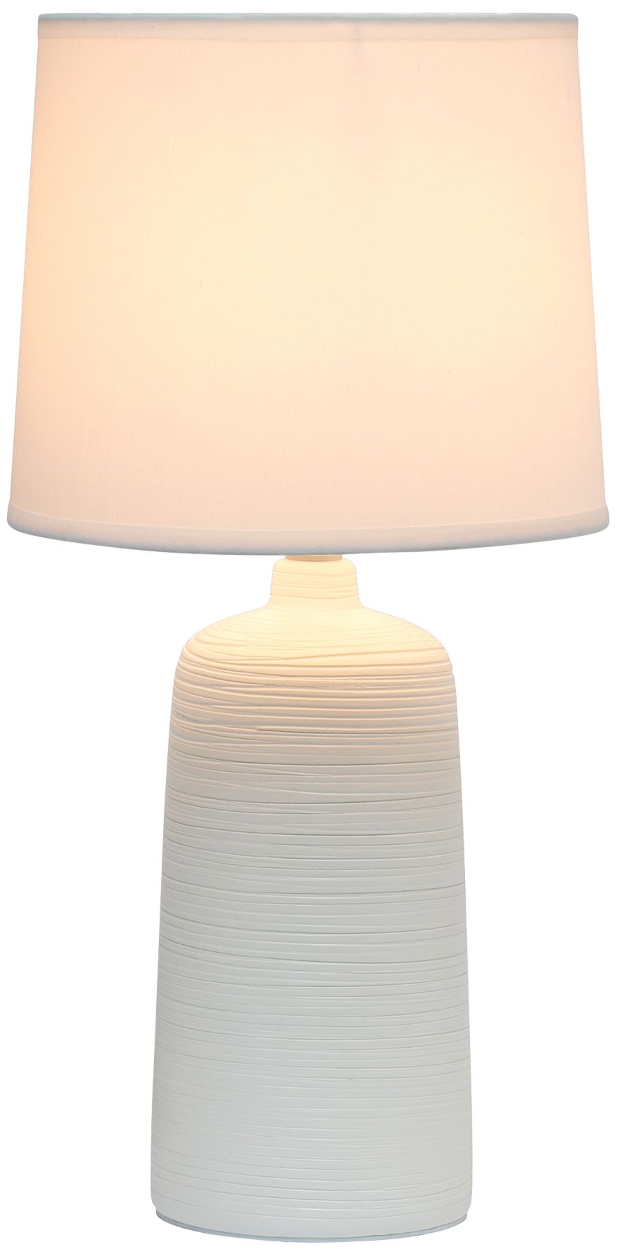 Simple Designs 15 3/4" High Off-White Accent Table Lamp