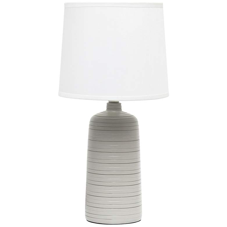 Image 2 Simple Designs 15 3/4 inch High Taupe Accent Table Lamp