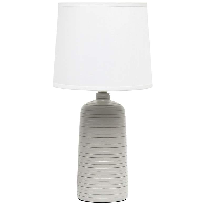 Image 2 Simple Designs 15 3/4" High Taupe Accent Table Lamp