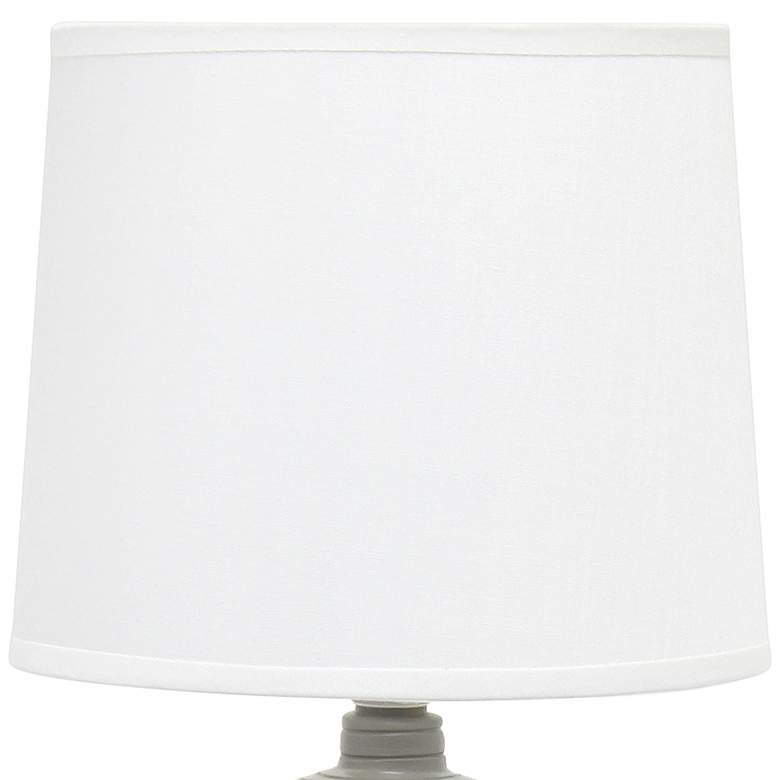 Image 3 Simple Designs 15 3/4 inch High Taupe Accent Table Lamp more views