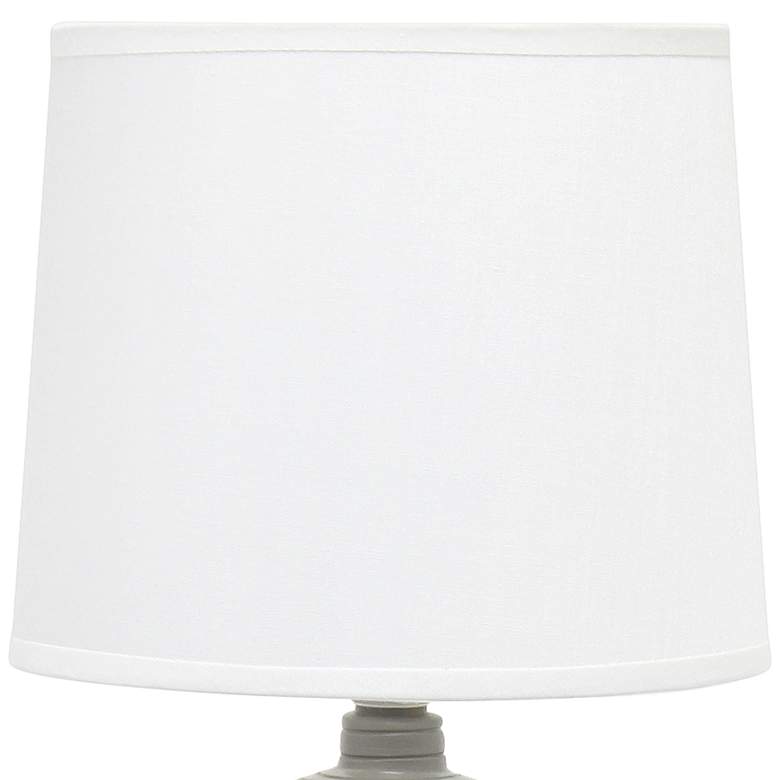 Image 3 Simple Designs 15 3/4" High Taupe Accent Table Lamp more views