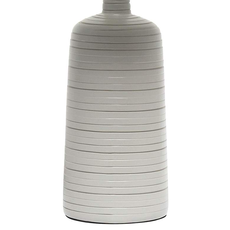 Image 4 Simple Designs 15 3/4" High Taupe Accent Table Lamp more views