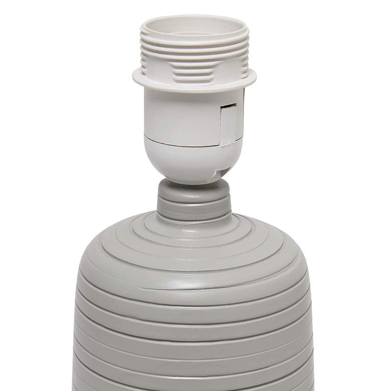 Image 6 Simple Designs 15 3/4" High Taupe Accent Table Lamp more views
