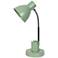 Simple Designs 16.22" Adjustable Metal Desk Task Lamp, Organizer, Sage GRN