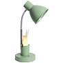 7_Simple Designs 16.22" Adjustable Metal Desk Task Lamp, Organizer, Sage GRN more views