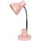 Simple Designs 16.22" Adjustable Metal Desk Task LP, Organizer, Pink