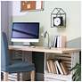6_Simple Designs 16.22" Adjustable Metal Desk Task LP, Organizer, Silver more views