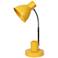 Simple Designs 16.22" Sleek Adjustable Mtl Desk Task Lp, Organizer, Yellow