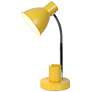 4_Simple Designs 16.22" Sleek Adjustable Mtl Desk Task Lp, Organizer, Yellow more views