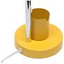 Simple Designs 16.22" Sleek Adjustable Mtl Desk Task Lp, Organizer, Yellow