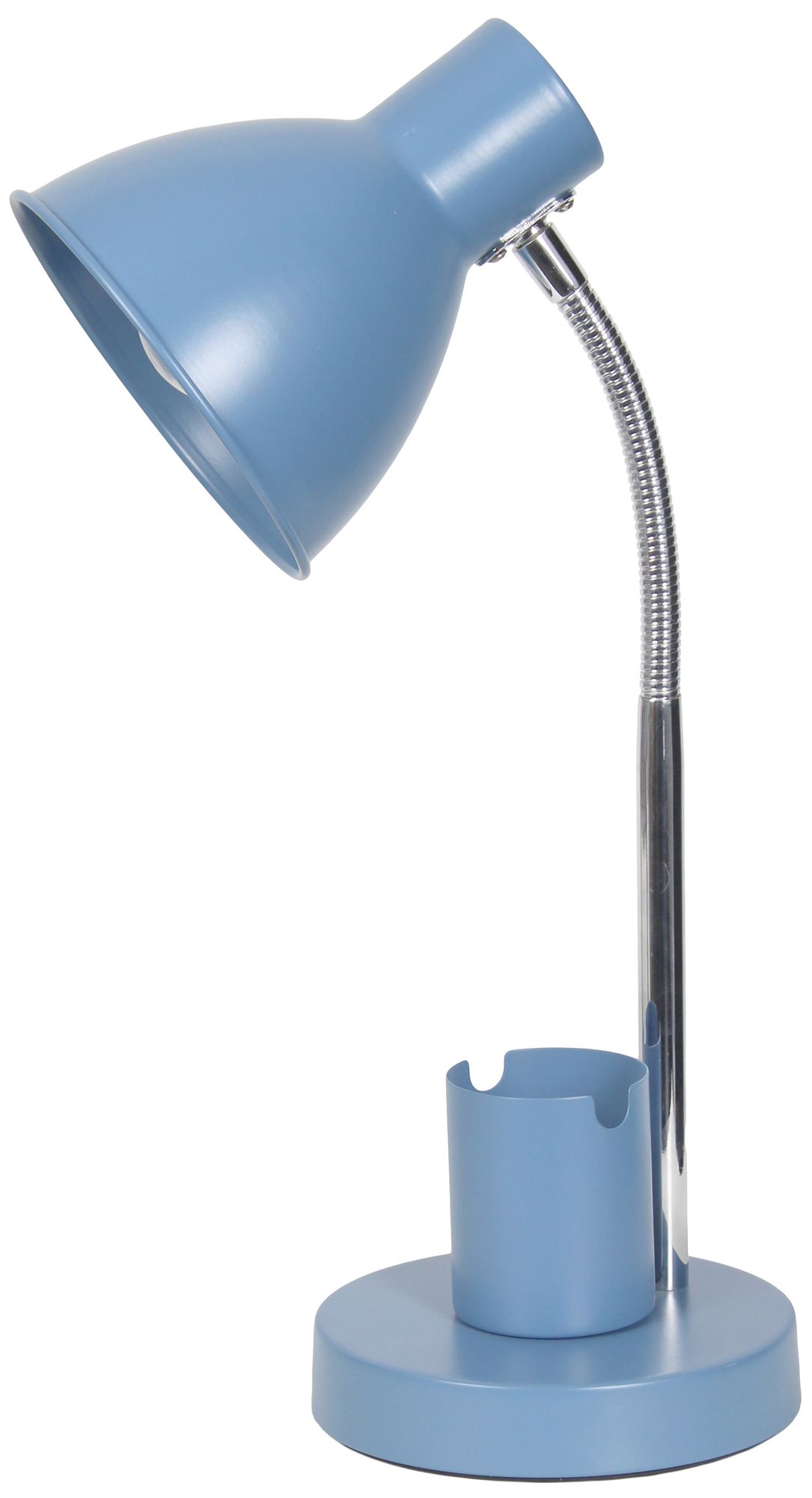 Image 3 Simple Designs 16.22" Sleek Essentials Adj Metal Desk Task LP, Blue more views