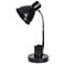 Simple Designs 16.22" Sleek Essentials Adj Mtl Desk Task LP, Organizer, BLK