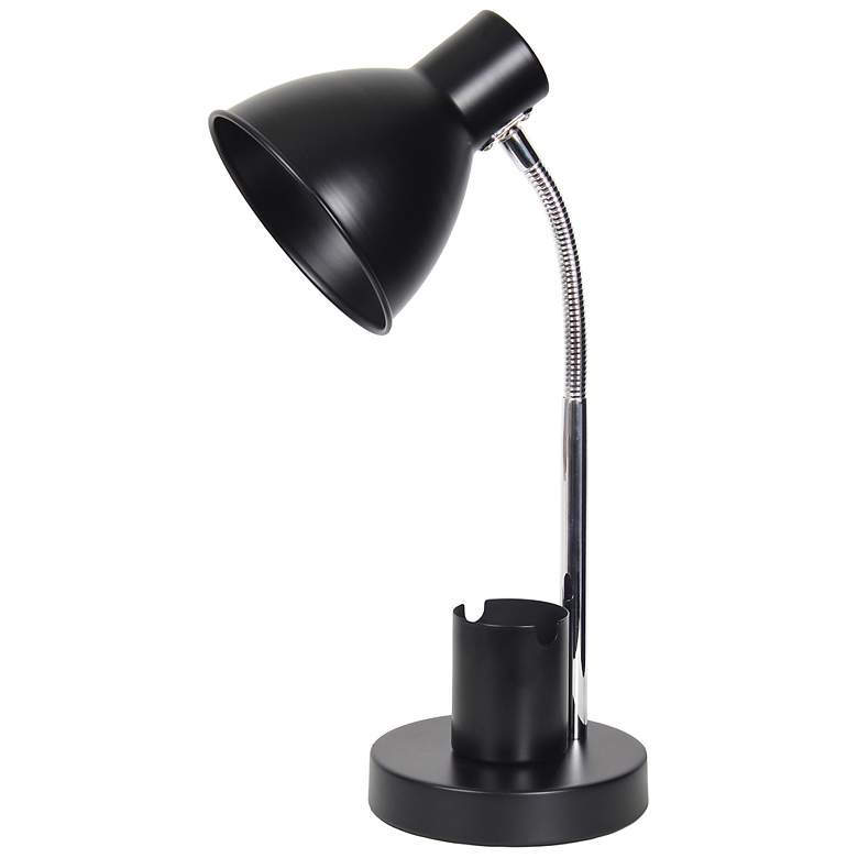 Image 3 Simple Designs 16.22" Sleek Essentials Adj Mtl Desk Task LP, Organizer, BLK more views