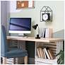 6_Simple Designs 16.22" Sleek Essentials Adj Mtl Desk Task LP, Organizer, BLK more views