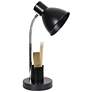 7_Simple Designs 16.22" Sleek Essentials Adj Mtl Desk Task LP, Organizer, BLK more views