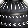 7_Simple Designs 16.93" Glow & Flow Boho Patterned Ceramic Table Lamp, Black more views