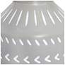 7_Simple Designs 16.93" Glow & Flow Boho Patterned Ceramic Table Lamp, Gray more views
