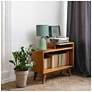 6_Simple Designs 16.93" Glow & Flow Boho Patterned Ceramic Table Lamp, Green more views