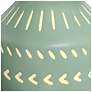 7_Simple Designs 16.93" Glow & Flow Boho Patterned Ceramic Table Lamp, Green more views
