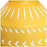 7_Simple Designs 16.93" Glow & Flow Boho Patterned Ceramic Table Lamp, Yellow more views