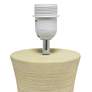 Simple Designs 16 1/2" High Beige Hourglass Ceramic Accent Table Lamp