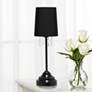 Simple Designs 16 1/2" High Black Metal Accent Table Lamp