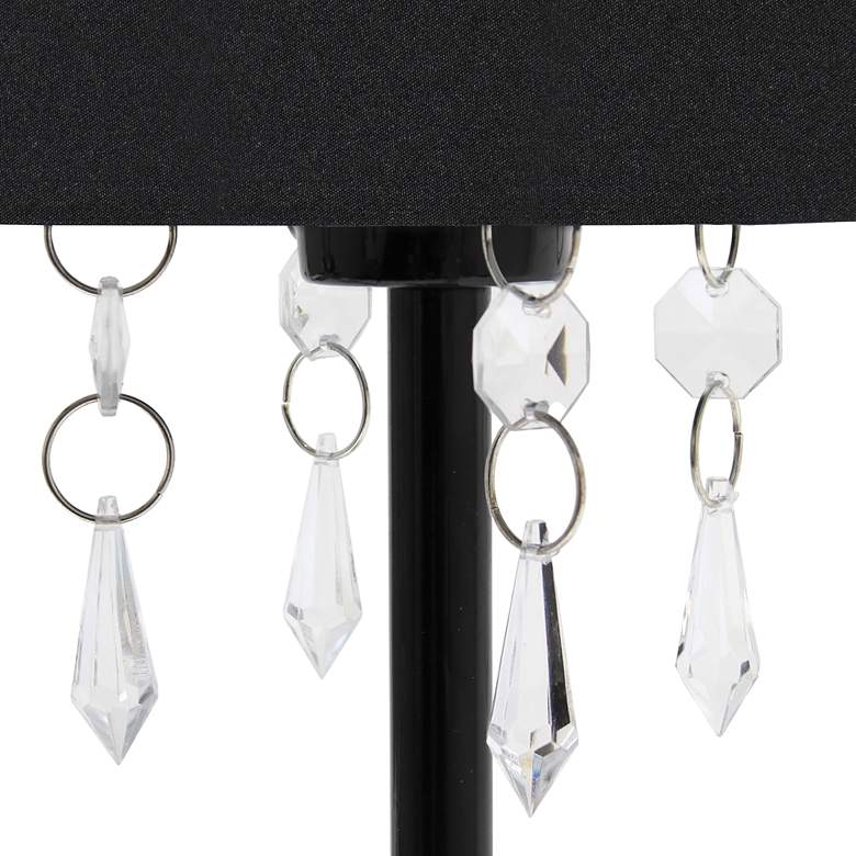 Image 5 Simple Designs 16 1/2" High Black Metal Accent Table Lamp more views