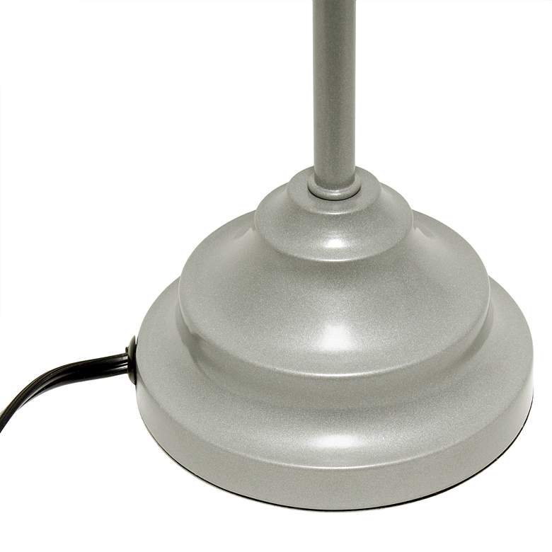 Image 5 Simple Designs 16 1/2" High Gray Metal Accent Lamp more views