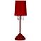 Simple Designs 16 1/2" High Red Metal Accent Table Lamp