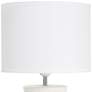 Simple Designs 16 1/2" Off-White Hourglass Ceramic Accent Table Lamp