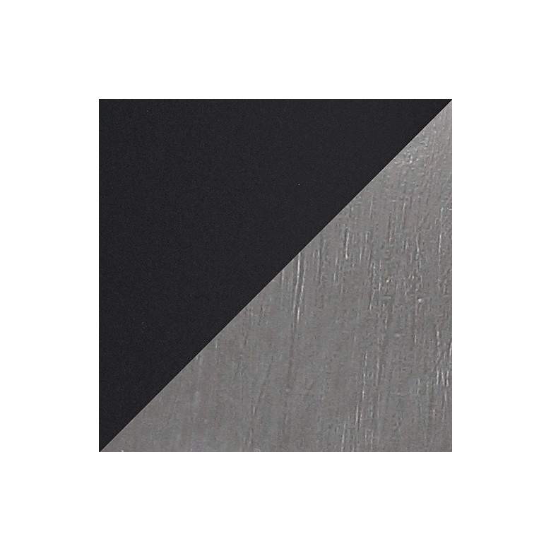 Image 6 Simple Designs 16 1/2"H Black Shade Gray Accent Table Lamp more views