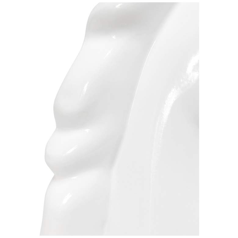 Image 7 Simple Designs 16"H Sparkling Gold and White Unicorn Accent Table Lamp more views